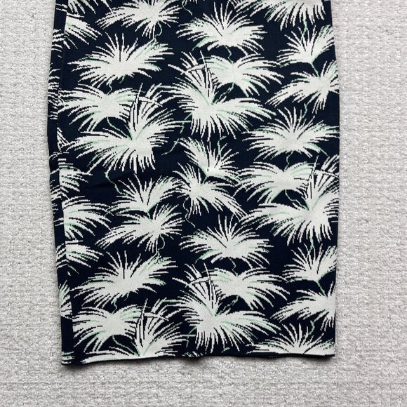 Rachel Roy Women's Skirt Size M Pixelated Palm Tree Floral AOP stretch Boho Mini - Picture 10 of 10